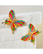 Boucles d'oreilles Borbola multicolores
