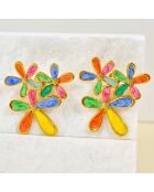 Boucles d'oreilles Flower Of Love multicolores