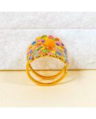 Bague Indian Roses multicolore