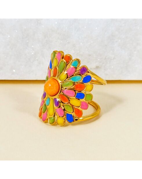 Bague Indian Roses multicolore