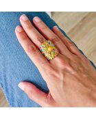 Bague Indian Roses multicolore