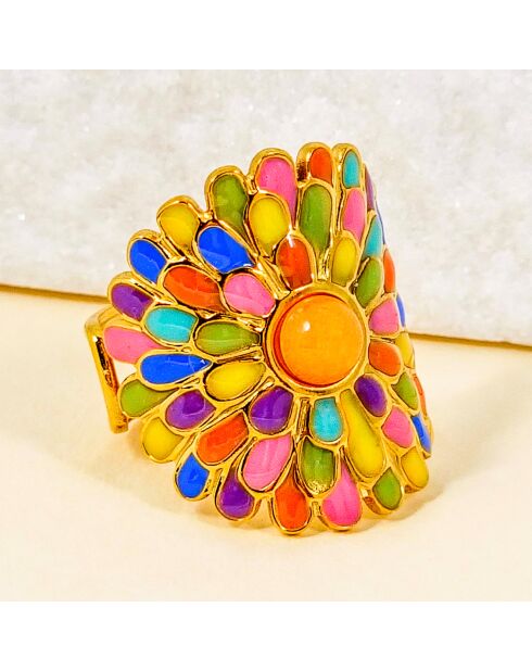 Bague Indian Roses multicolore
