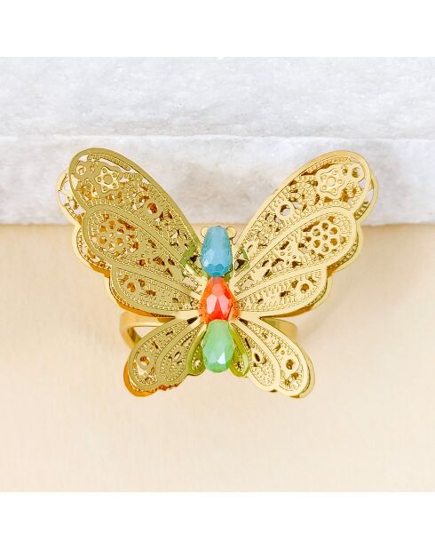 Bague Mariposa multicolore