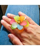 Bague Rainbow Flor multicolore