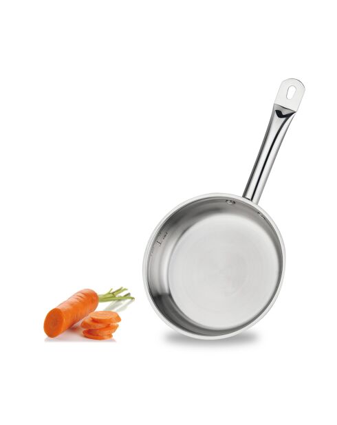 Poêle induction argentée  - D.20 cm