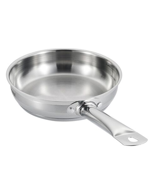 Poêle induction argentée  - D.20 cm