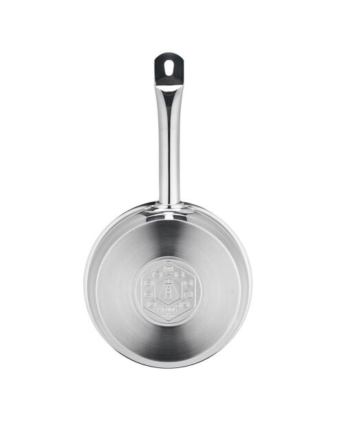 Poêle induction argentée  - D.20 cm