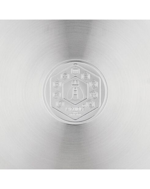 Poêle induction argentée  - D.20 cm