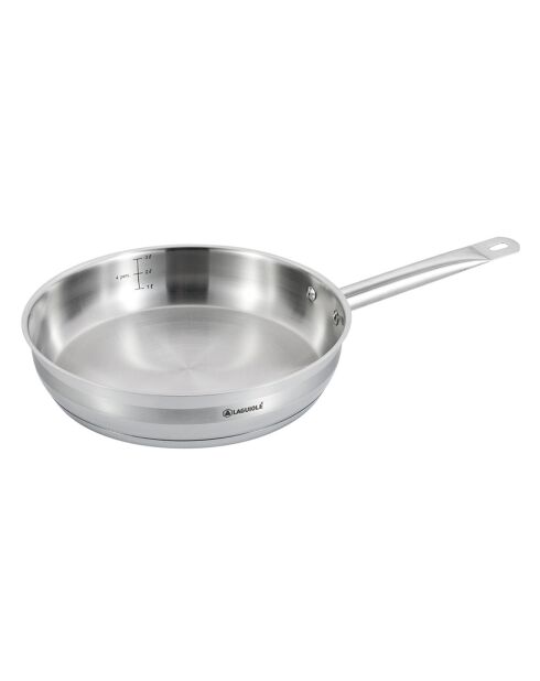 Poêle induction argentée - D.28 cm
