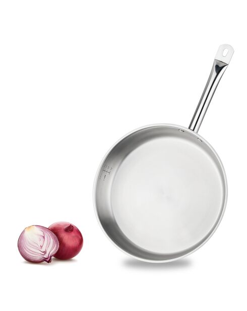 Zilveren inductiepan - D.32 cm