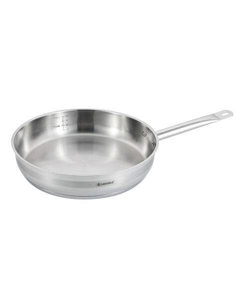 Poêle induction argentée - D.32 cm
