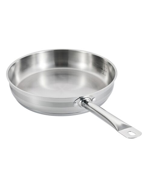 Poêle induction argentée - D.32 cm