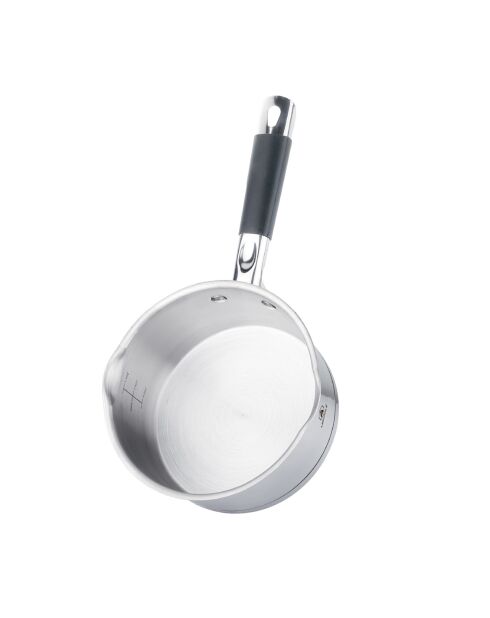 4 Casseroles inox induction argentées