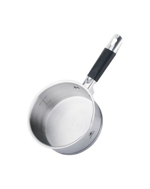 4 Casseroles inox induction argentées