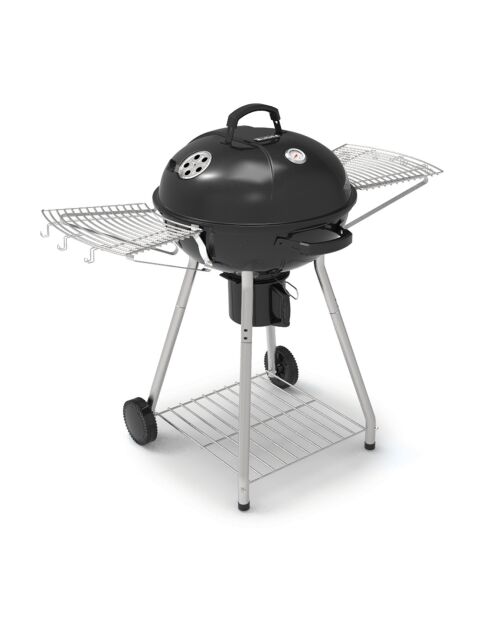 Zwarte houtskoolbarbecue - 122x67x110 cm
