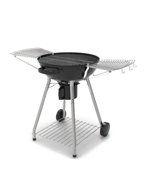 Zwarte houtskoolbarbecue - 122x67x110 cm