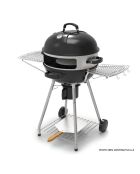 Four à Pizza Adapté pour Barbecue au Charbon argenté - D.57 cm
