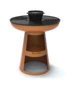 Brasero et Grill en Fonte noir/argenté - 80x85 cm