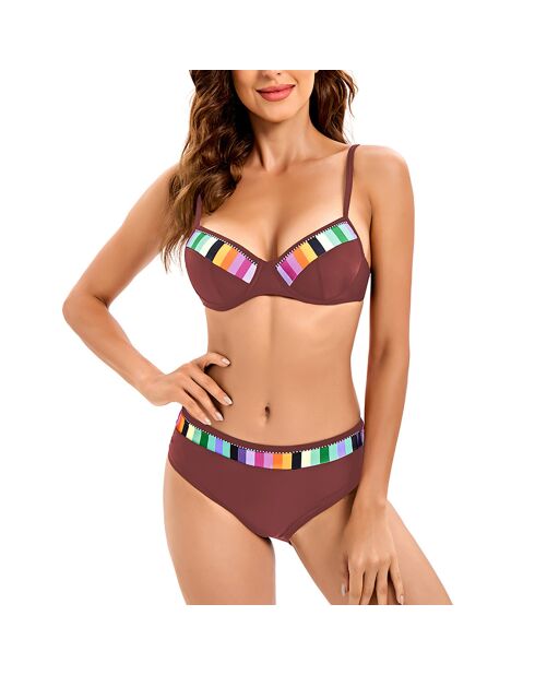 Maillot de bain 2 Pièces Aria rouge