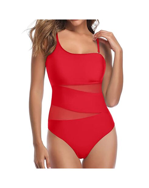 Maillot de bain 1 Pièce Anne rouge