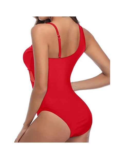 Maillot de bain 1 Pièce Anne rouge