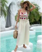 Robe de plage Elia beige