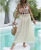 Robe de plage Elia beige
