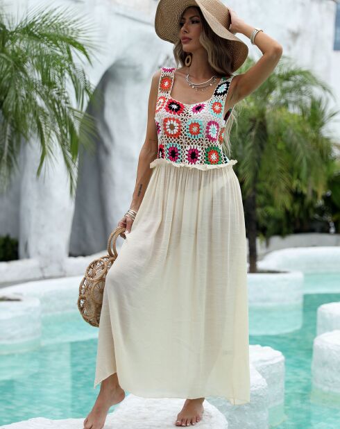 Robe de plage Elia beige