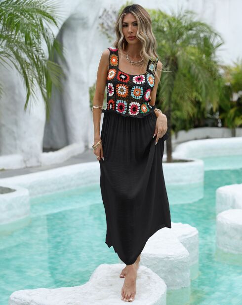 Robe de plage Elia noire