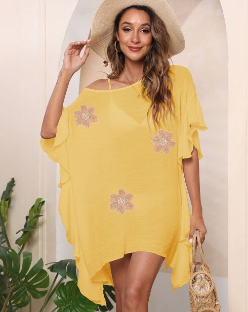 Robe de plage Elie jaune
