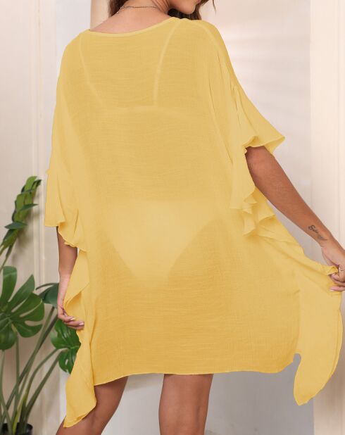 Robe de plage Elie jaune