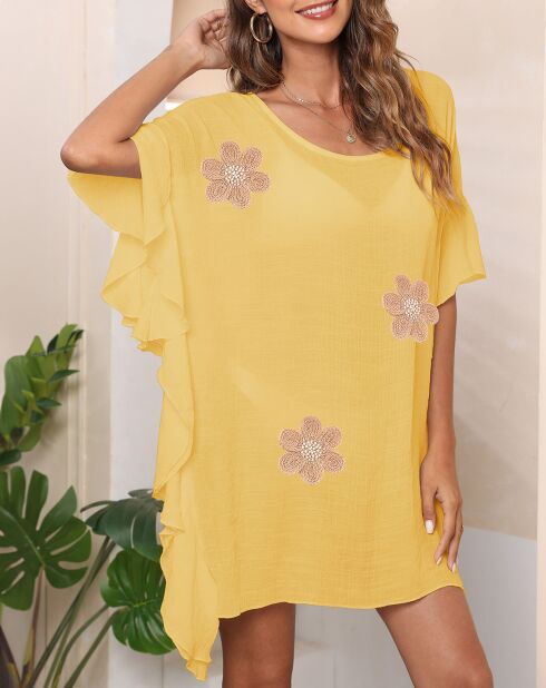 Robe de plage Elie jaune