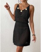 Robe de plage Eva noire