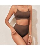 Maillot de bain 2 Pièces Malia marron