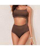 Maillot de bain 2 Pièces Malia marron