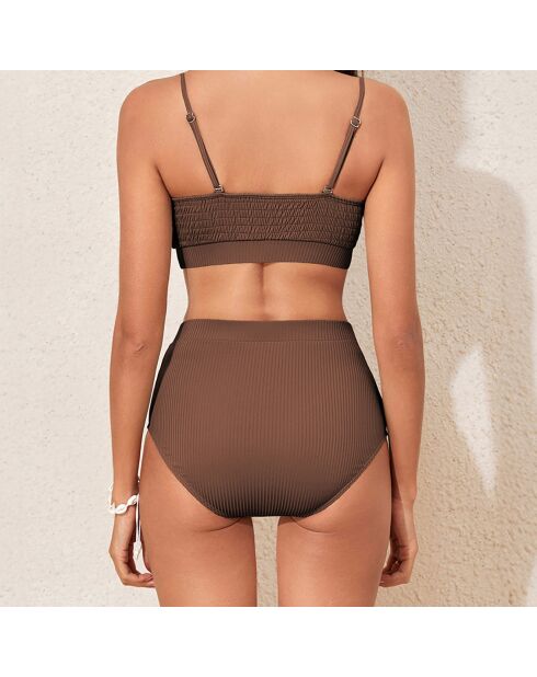 Maillot de bain 2 Pièces Malia marron