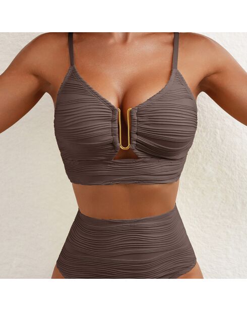 Maillot de bain 2 Pièces Mollie marron