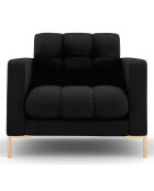 Fauteuil Bali noir  -  87x96x75 cm