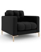 Fauteuil Bali noir  -  87x96x75 cm