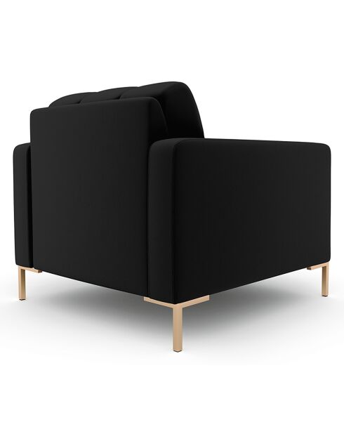 Fauteuil Bali noir  -  87x96x75 cm