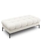 Banc Bali 2 Places beige clair  -  62x133x41 cm