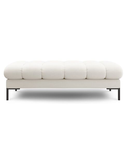 Banc Bali 2 Places beige clair  -  62x133x41 cm