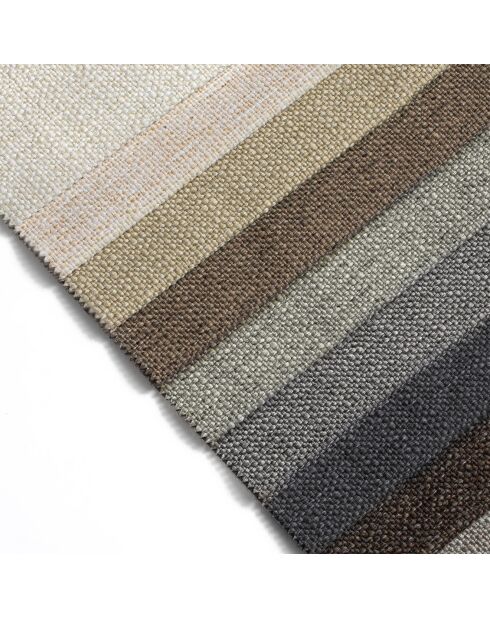 Méridienne en Velours Gauche Vienna beige clair  -  170x110x95 cm