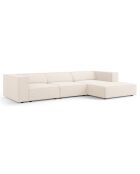 Canapé D'Angle Droit Arendal 4 Places beige clair  -  284x166x70 cm