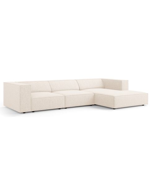 Canapé D'Angle Droit Arendal 4 Places beige clair  -  284x166x70 cm