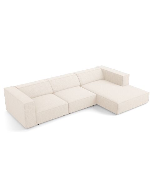 Canapé D'Angle Droit Arendal 4 Places beige clair  -  284x166x70 cm