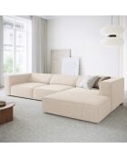 Canapé D'Angle Droit Arendal 4 Places beige clair  -  284x166x70 cm