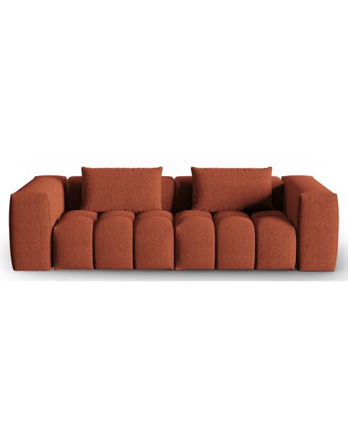 Canapé Modulaire Lorella 3 Places corail  -  230x85x70 cm