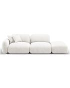 Canapé Modulable Droit Lucien 3 Places ivoire  -  295x90x70 cm