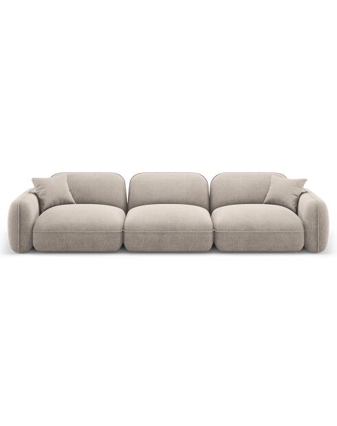 Canapé Modulaire Lucien 4 Places beige foncé  -  320x90x70 cm